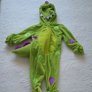 Miniwear Green and Purple Dinosaur Costume Size 18 Month Whimsical Cute Adorable